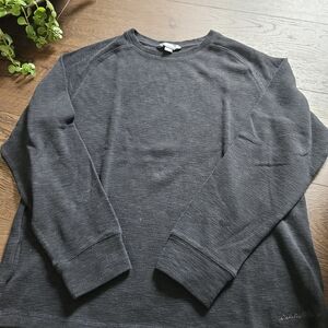 Mens Eddie Bauer Black Knit Pullover